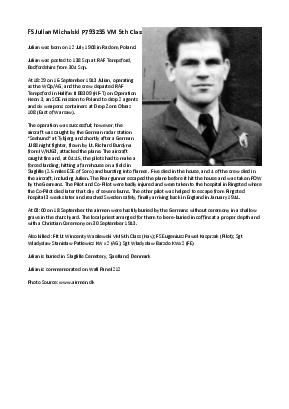 A preview of a PDF biography for Michalski, Julian